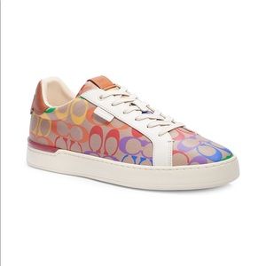 Coach Pride Collection Lowline Low Top Sneaker In Rainbow Signature Canvas